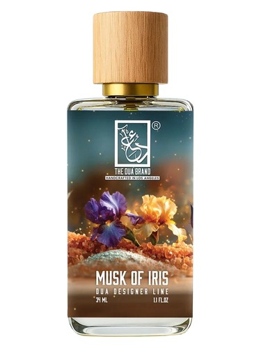 Frasco de Musk Of Iris, de The Dua Brand