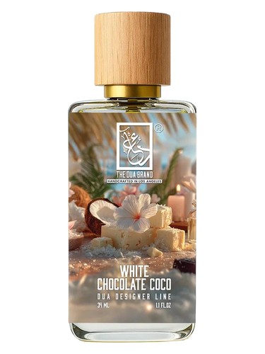 Frasco de White Chocolate Coco, de The Dua Brand