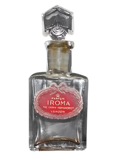 Frasco de Iroma, de The Crown Perfumery Co.