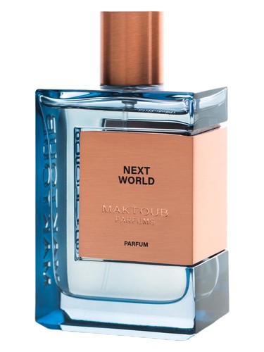 Frasco de Next World, de Maktoub Parfums