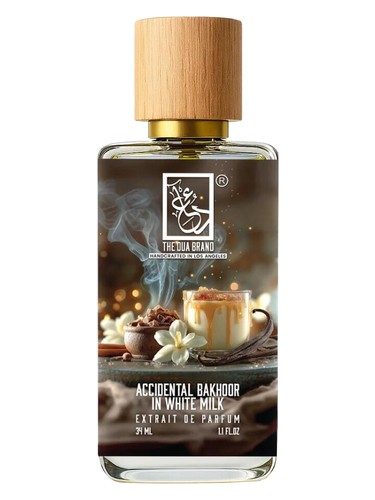 Frasco de Accidental Bakhoor in White Milk, de The Dua Brand