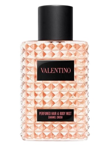 Frasco de Born In Roma Caramel Crush Mist, de Valentino