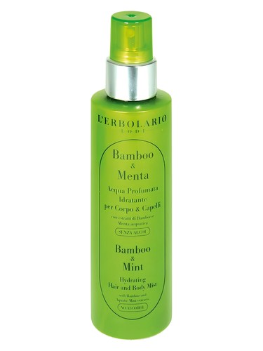 Frasco de Acqua Profumata Idratante Bamboo & Menta, de L'Erbolario