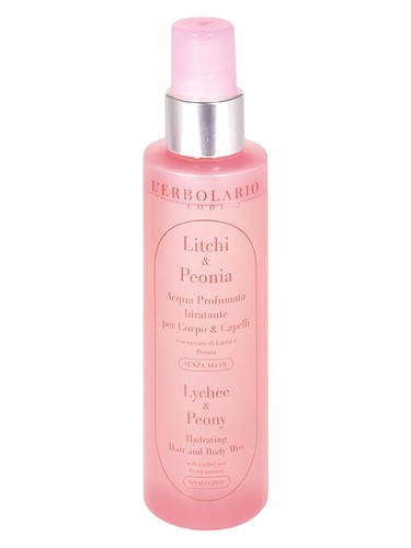 Frasco de Acqua Profumata Idratante Litchi & Peonia, de L'Erbolario