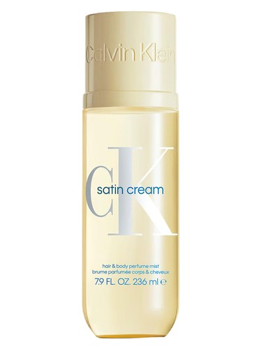 Frasco de Satin Cream Body Mist, de Calvin Klein