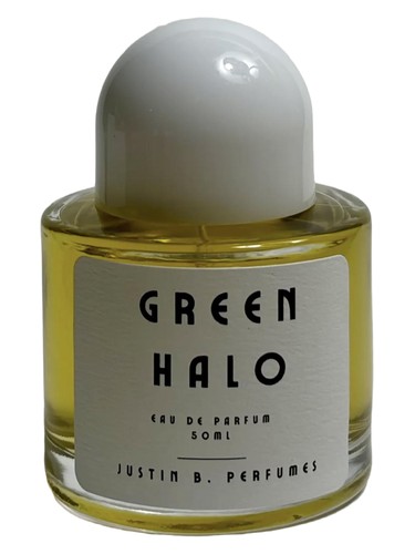Frasco de Green Halo, de Justin B. Perfumes