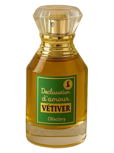 Frasco de Declaration L'amour Vetiver, de Atelier Segall & Barutti