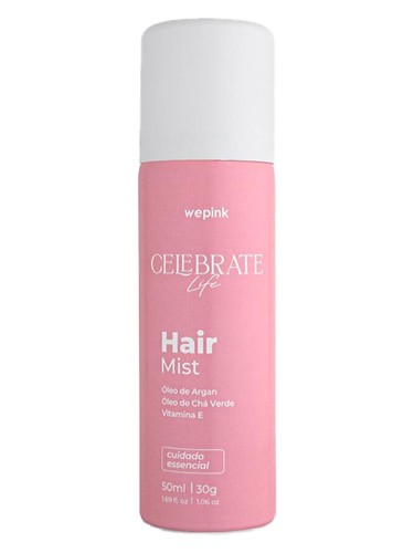 Frasco de Hair Mist Celebrate Life, de We Pink