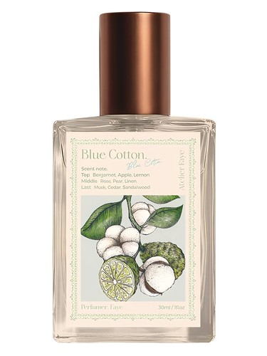 Frasco de Blue Cotton, de Atelier Faye