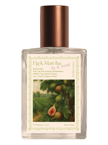 Frasco de Fig & Matcha, de Atelier Faye