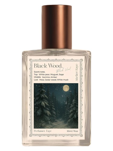 Frasco de Black Wood, de Atelier Faye