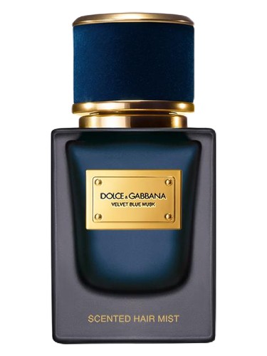 Frasco de Velvet Blue Musk Hair Mist, de Dolce&Gabbana