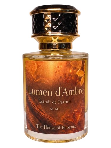 Frasco de Lumen d’Ambre, de The House of Phoenix Perfume Collection