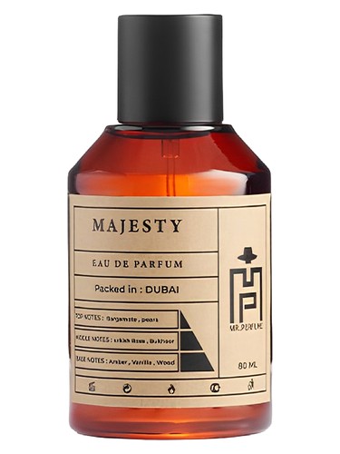 Frasco de Majesty, de Mr Perfume