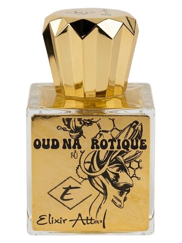 Frasco de Oud N-Tique, de Elixir Attar