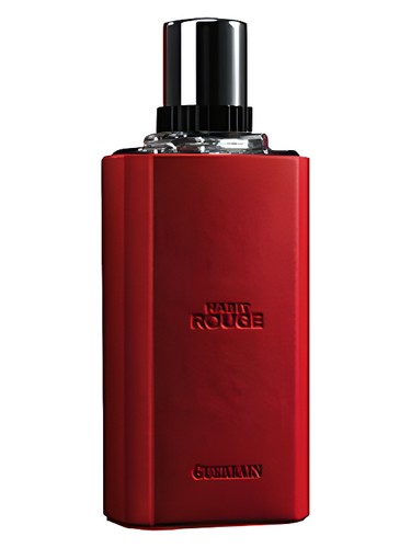 Frasco de Habit Rouge Habit de Cuir, de Guerlain