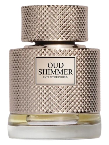 Frasco de Oud Shimmer Gold, de AMD Perfumes
