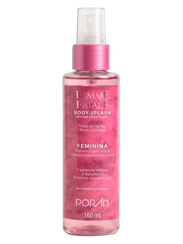 Frasco de Femme Fatale, de Porán Cosméticos