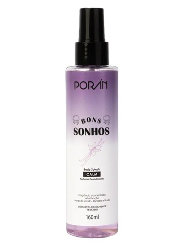 Frasco de Bons Sonhos Calm, de Porán Cosméticos