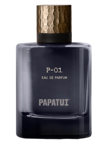 Frasco de P-01 Leather & Woods, de Papatui