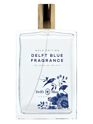 Frasco de Delft Blue Gold Edition, de Delft Blue Cosmetics
