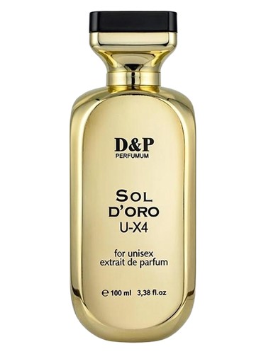 Frasco de Sol D’Oro U-X4, de D&P Perfumum