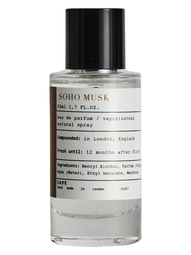 Frasco de Soho Musk, de Cave London