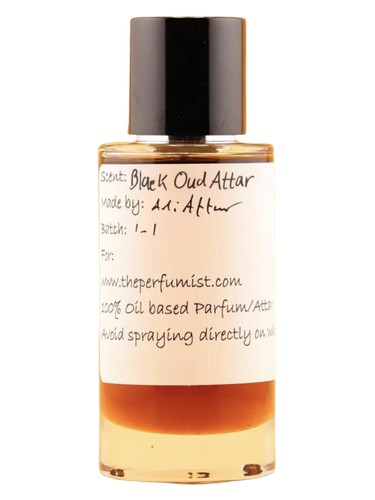Frasco de Black Oud Attar, de The Perfumist