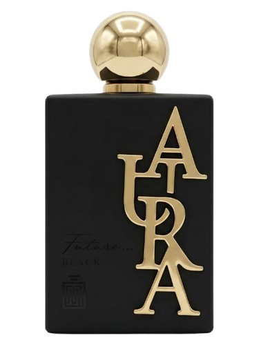 Frasco de Aura Future Black, de Aura Fragrances