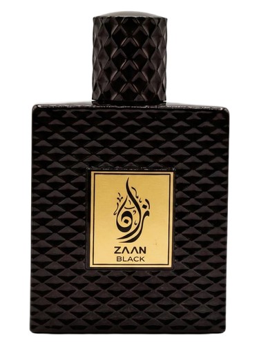 Frasco de Zaan Black, de Aura Fragrances