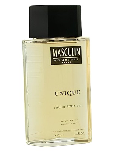 Frasco de Masculin Unique, de Bourjois