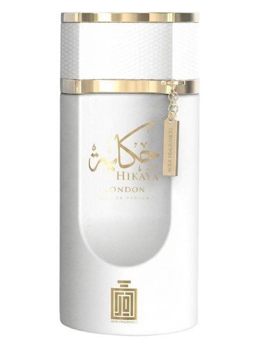 Frasco de Hikaya London, de Aura Fragrances