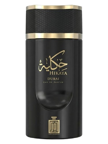 Frasco de Hikaya Dubai, de Aura Fragrances