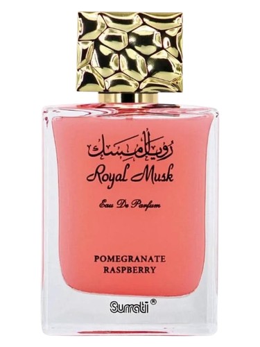 Frasco de Royal Musk Pomegranate Raspberry, de Surrati Perfumes