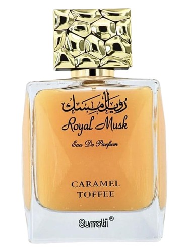 Frasco de Royal Musk Caramel Toffee, de Surrati Perfumes