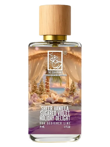 Frasco de Sheer Vanilla Sugared Violet Holiday Delight, de The Dua Brand