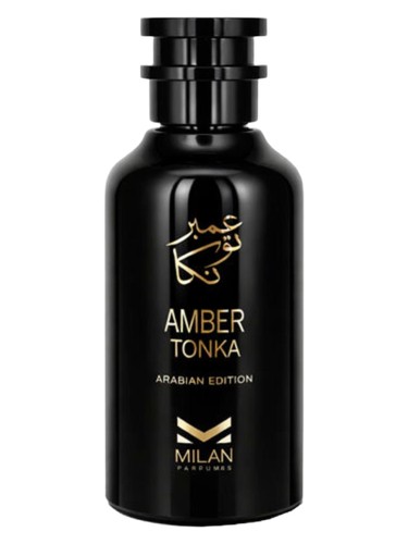 Frasco de Amber Tonka — Milan Parfums