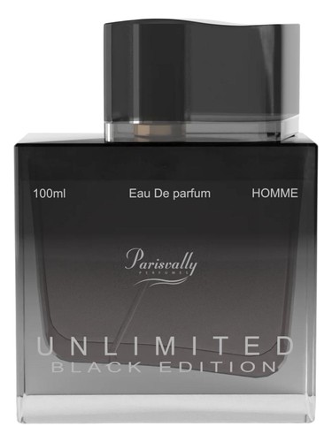 Frasco de Unlimited Black Edition, de Parisvally Perfumes
