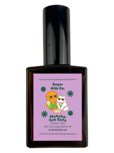 Frasco de Matcha Cat Cafe, de Sugar Milk Co.