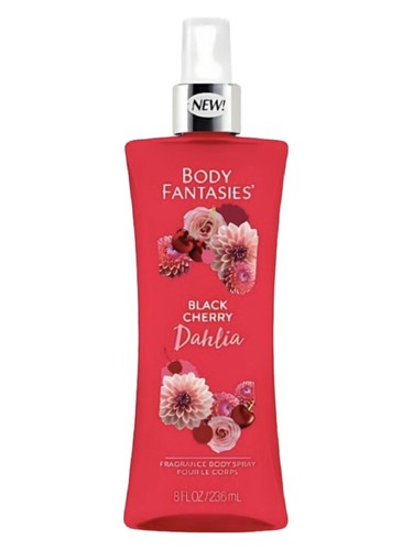 Frasco de Black Cherry Dahlia, de Body Fantasies