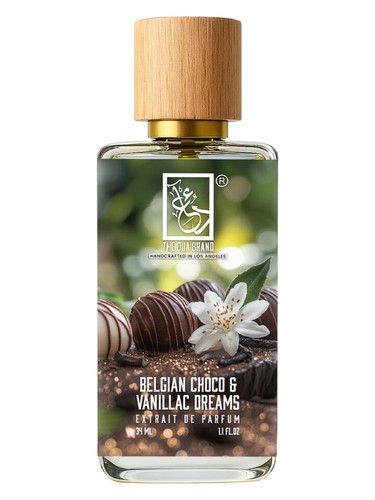 Frasco de Belgian Choco & Vanillac Dreams, de The Dua Brand