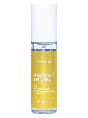 Frasco de Vanilla Caramel & Macadamia, de BaoBath