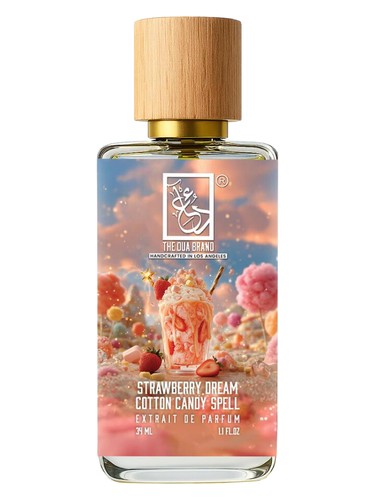 Frasco de Strawberry Dream Cotton Candy Spell, de The Dua Brand