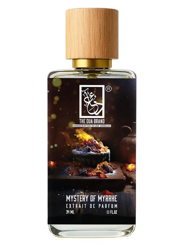Frasco de Mystery Of Myrrhe, de The Dua Brand