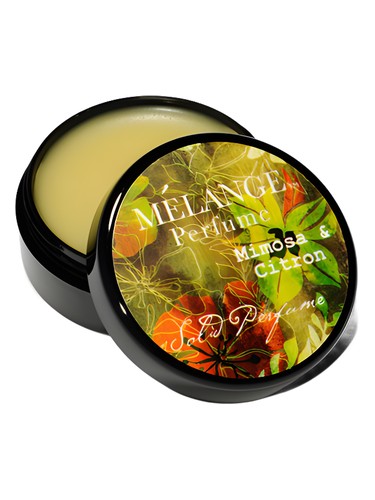 Frasco de Mimosa Blossom & Citron, de Melange Perfume