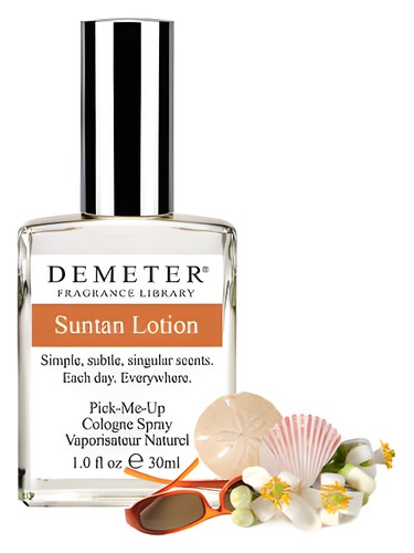 Frasco de Suntan Lotion, de Demeter Fragrance
