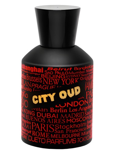 Frasco de City Oud, de Dueto Parfums