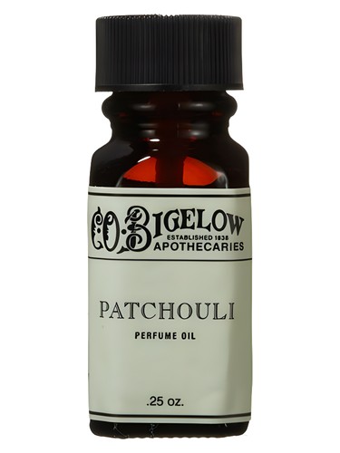 Frasco de Patchouli, de C.O.Bigelow