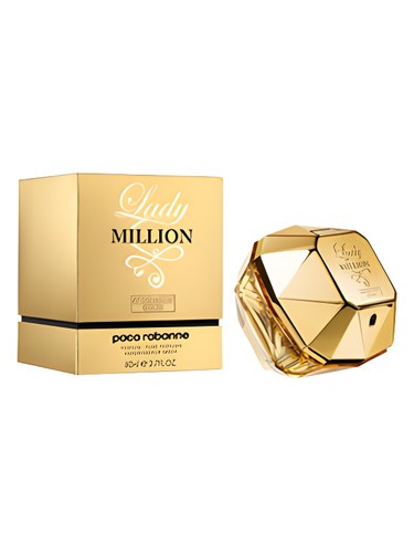 Frasco de Lady Million Absolutely Gold, de Rabanne