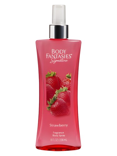 Frasco de Body Fantasies Signature Strawberry, de Parfums de Coeur